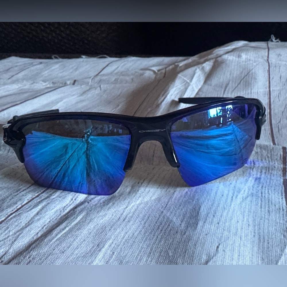 Oakley Men's Flak 2.0 Black/Saphire Prizm Lenses - Picture 12 of 16